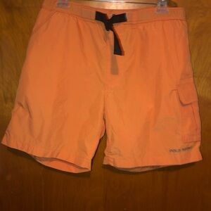 men ralph lauren polo sport trunks board shorts L